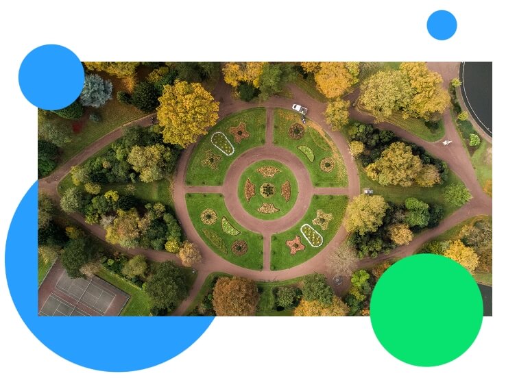 Green park, circle park